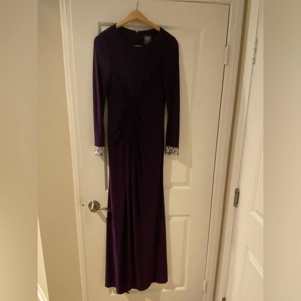 Maxi formal dress wine colored. Size 4
